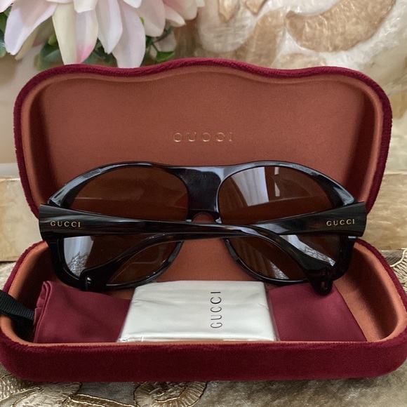 Gucci 60MM oversized aviator sunglasses - Picture 10 of 14